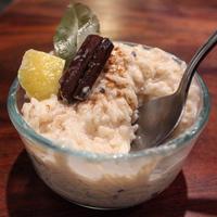 Colombian Arroz con Leche is traditionally made with cinnamon, raisins, and condensed milk but this recipe is highly customizable—I added lemon peel and bay leaf!